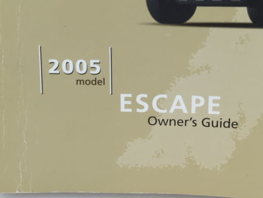 2005 Ford Escape Owners Manual Book Guide P/N:PM5L8J-19A321-AA OEM Used Auto Parts