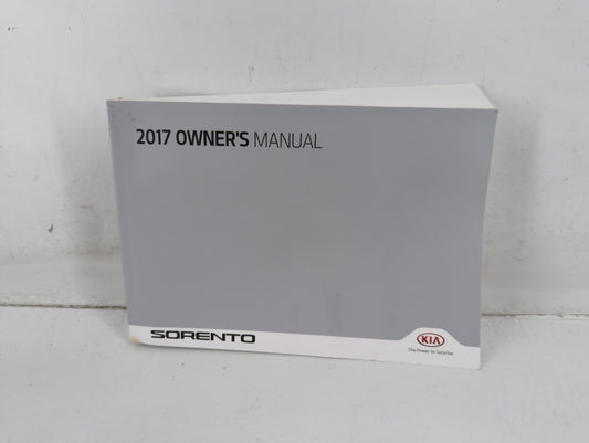 2017 Kia Sorento Owners Manual Book Guide P/N:HXG5-EU65A OEM Used Auto Parts - Oemusedautoparts1.com