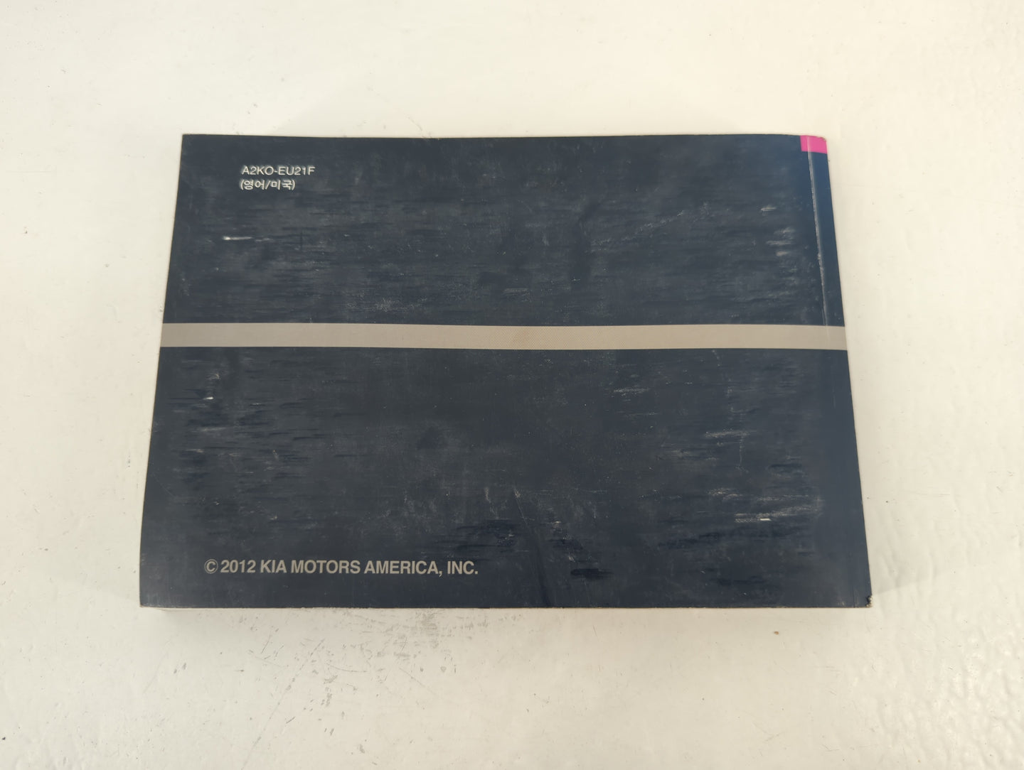 2012 Kia Soul Owners Manual Book Guide P/N:A2KO-EU21F OEM Used Auto Parts - Oemusedautoparts1.com