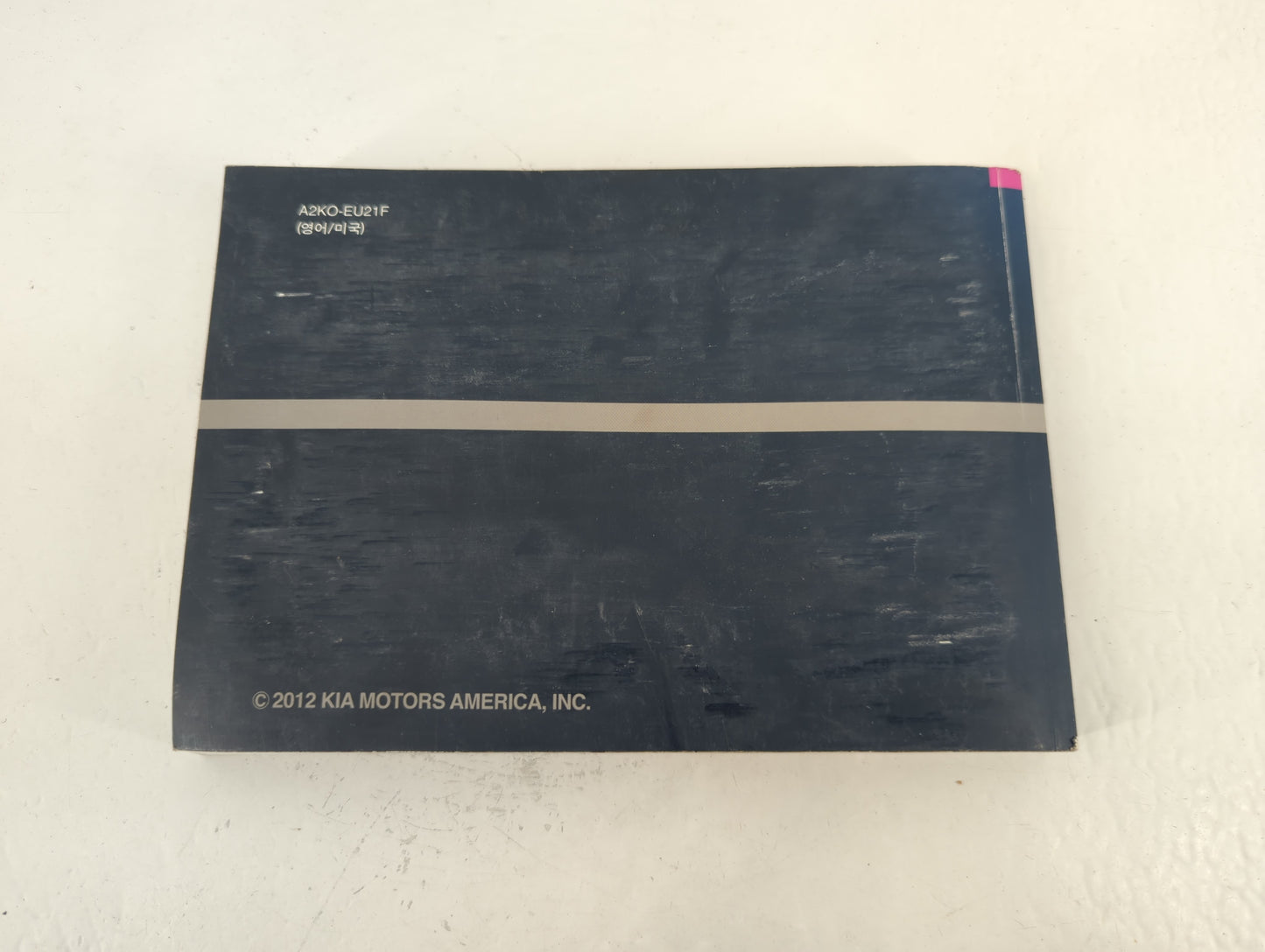 2012 Kia Soul Owners Manual Book Guide P/N:A2KO-EU21F OEM Used Auto Parts - Oemusedautoparts1.com