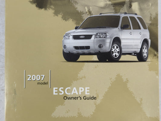 2007 Ford Escape Owners Manual Book Guide P/N:7L8J-19A321-AA OEM Used Auto Parts