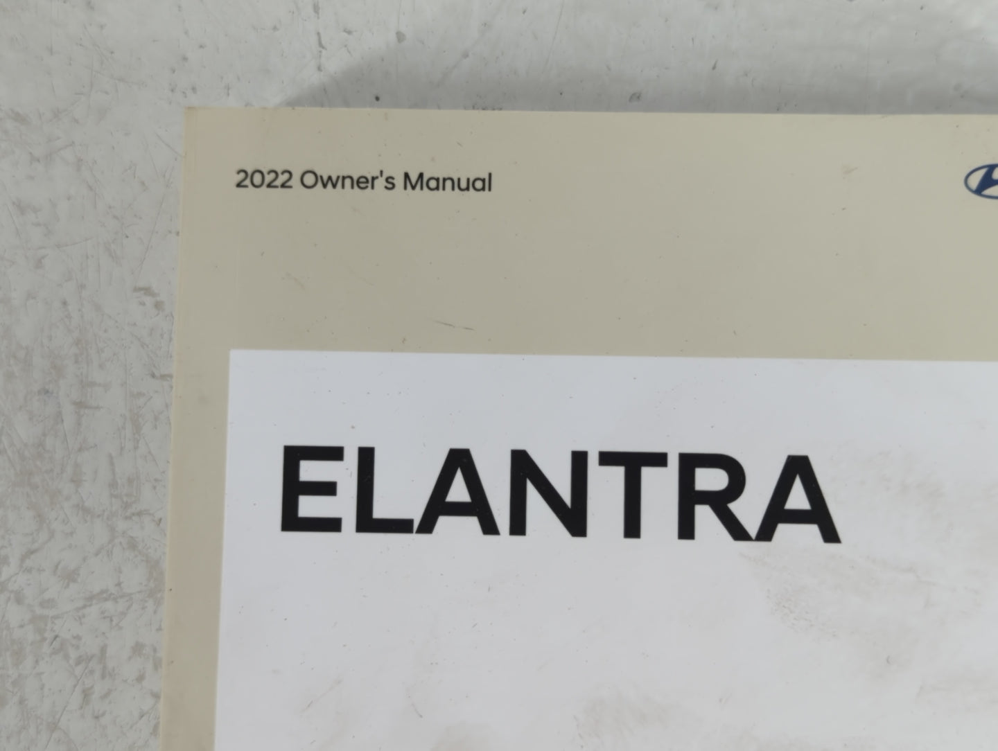 2022 Hyundai Elantra Owners Manual Book Guide P/N:N0BO-EU18C OEM Used Auto Parts - Oemusedautoparts1.com