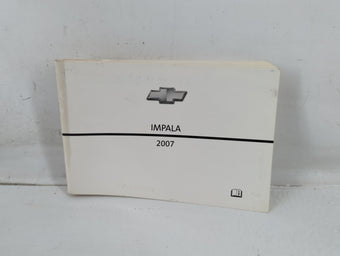 compare product 2007 Chevrolet Impala Owners Manual Book Guide P/N:15863014 B OEM Used Auto Parts