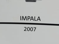 2007 Chevrolet Impala Owners Manual Book Guide P/N:15863014 B OEM Used Auto Parts - Oemusedautoparts1.com