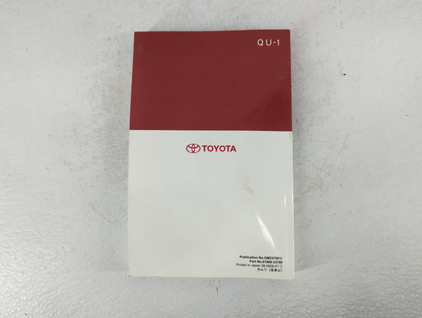 2009 Toyota Camry Owners Manual Book Guide P/N:01999-33780 OEM Used Auto Parts - Oemusedautoparts1.com