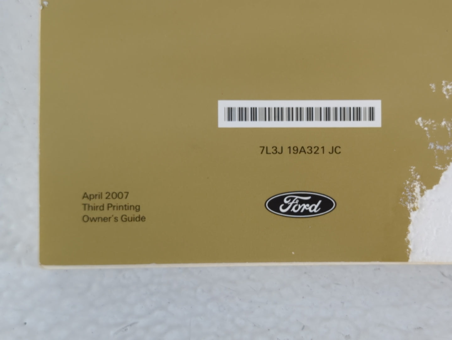 2007 Ford F-150 Owners Manual Book Guide P/N:7L3J 19A321 JC OEM Used Auto Parts - Oemusedautoparts1.com