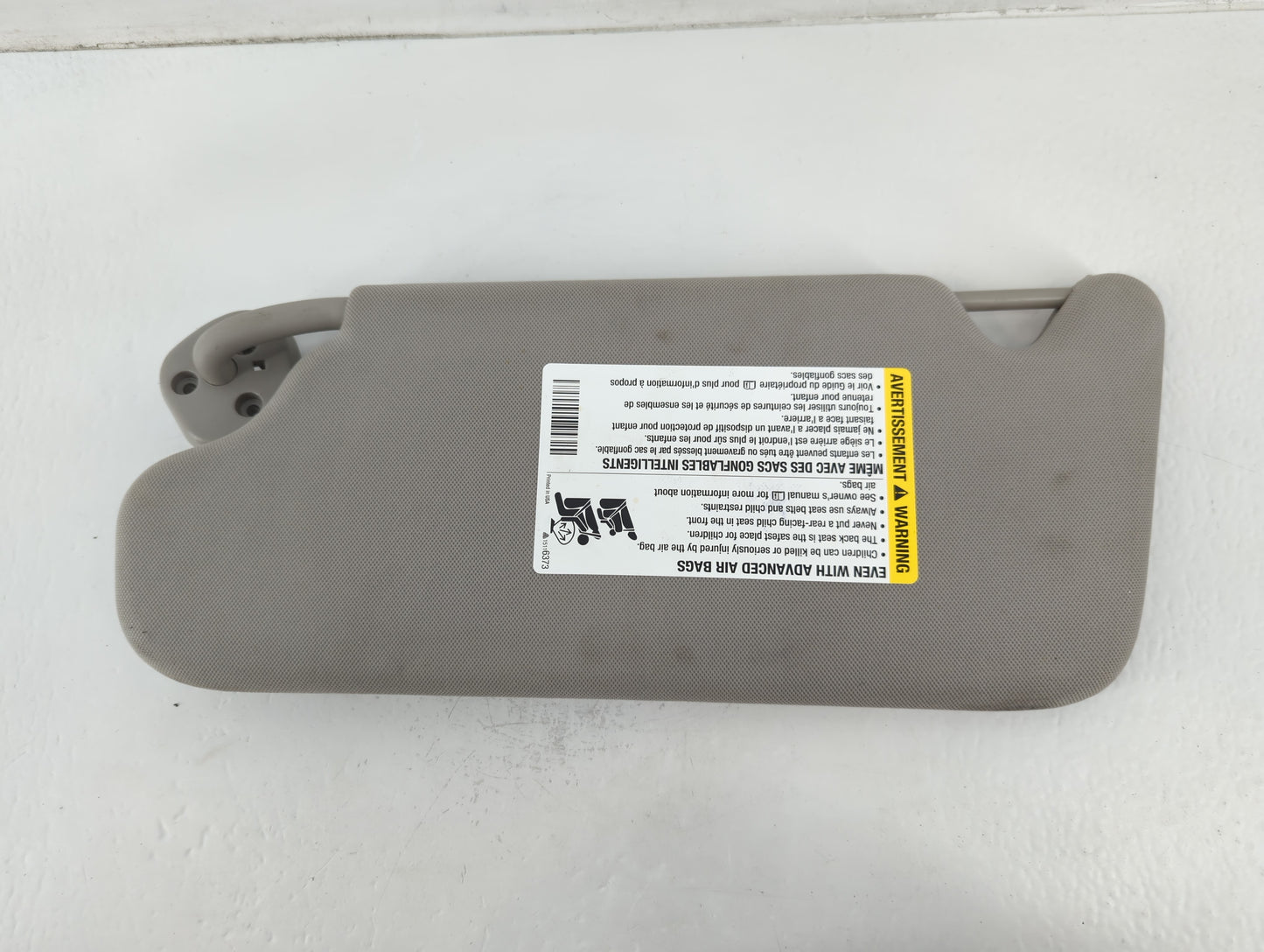 2006-2016 Chevrolet Impala Sun Visor Shade Replacement Passenger Right Mirror Fits OEM Used Auto Parts - Oemusedautoparts1.com