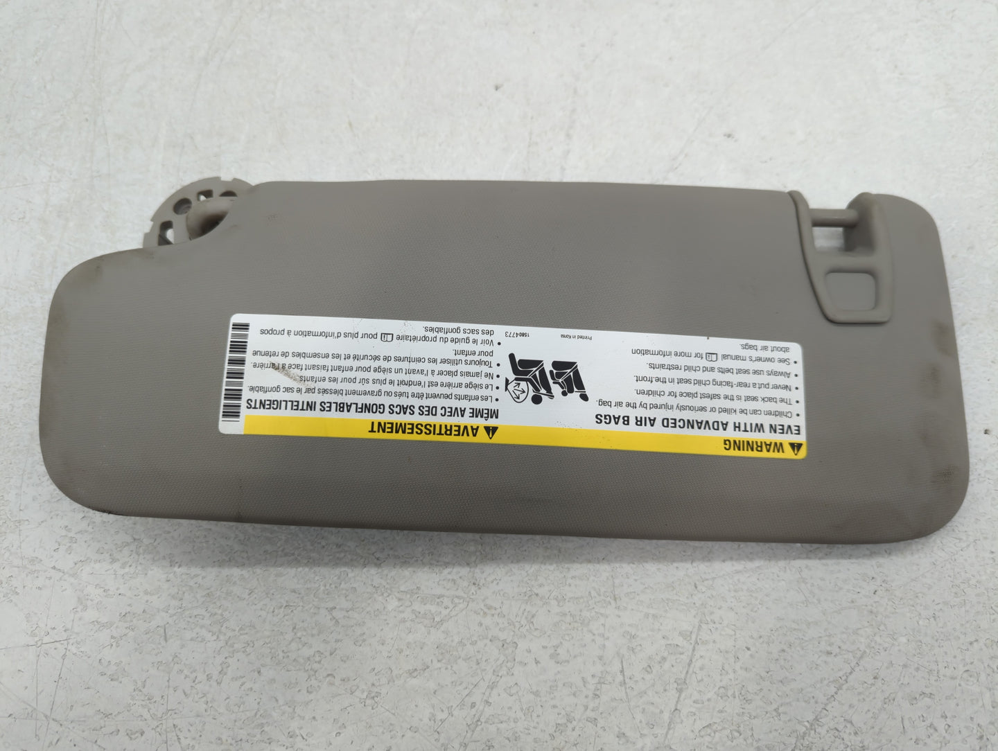 2011-2016 Chevrolet Cruze Sun Visor Shade Replacement Passenger Right Mirror Fits Fits 2011 2012 2013 2014 2015 2016 OEM Used Auto Parts - Oemusedautoparts1.com