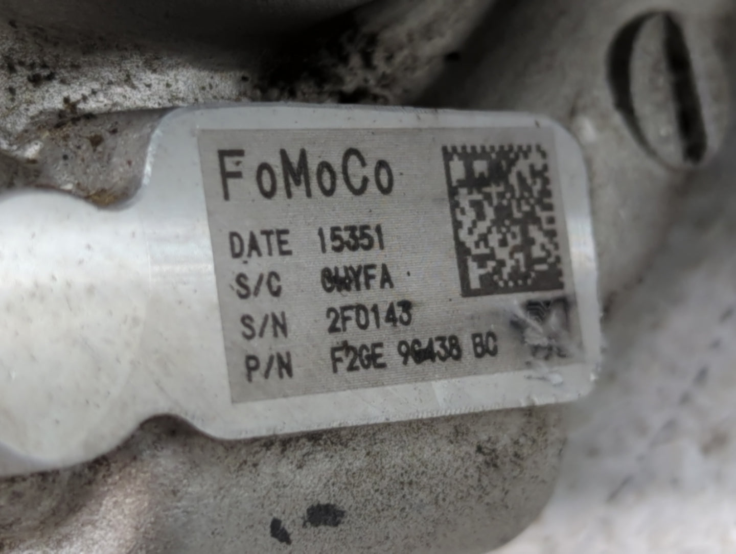 2017 Ford Fusion Turbocharger Turbo Charger Super Charger Supercharger - Oemusedautoparts1.com