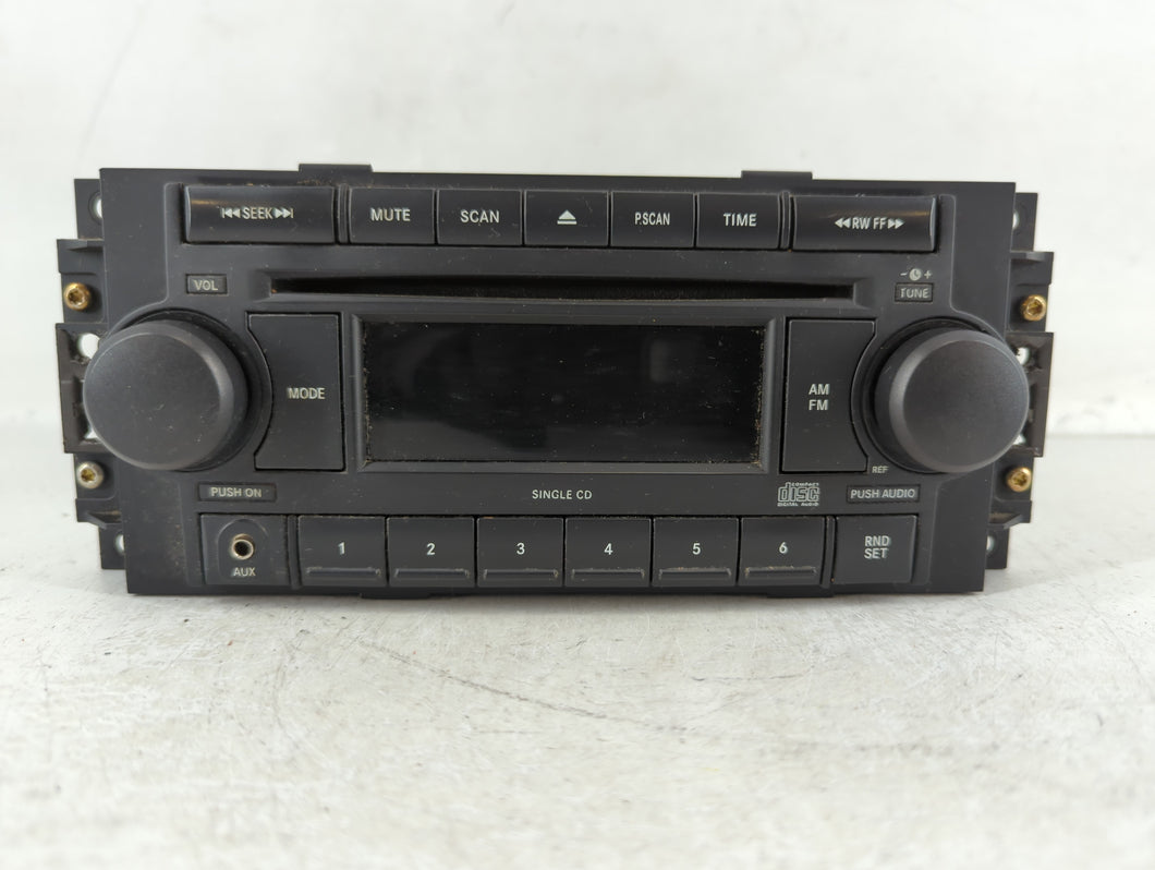 2007 Chrysler Aspen Radio AM FM Cd Player Receiver Replacement P/N:P05064173AI Fits Fits 2004 2005 2006 2008 2009 2010 OEM Used Auto Parts