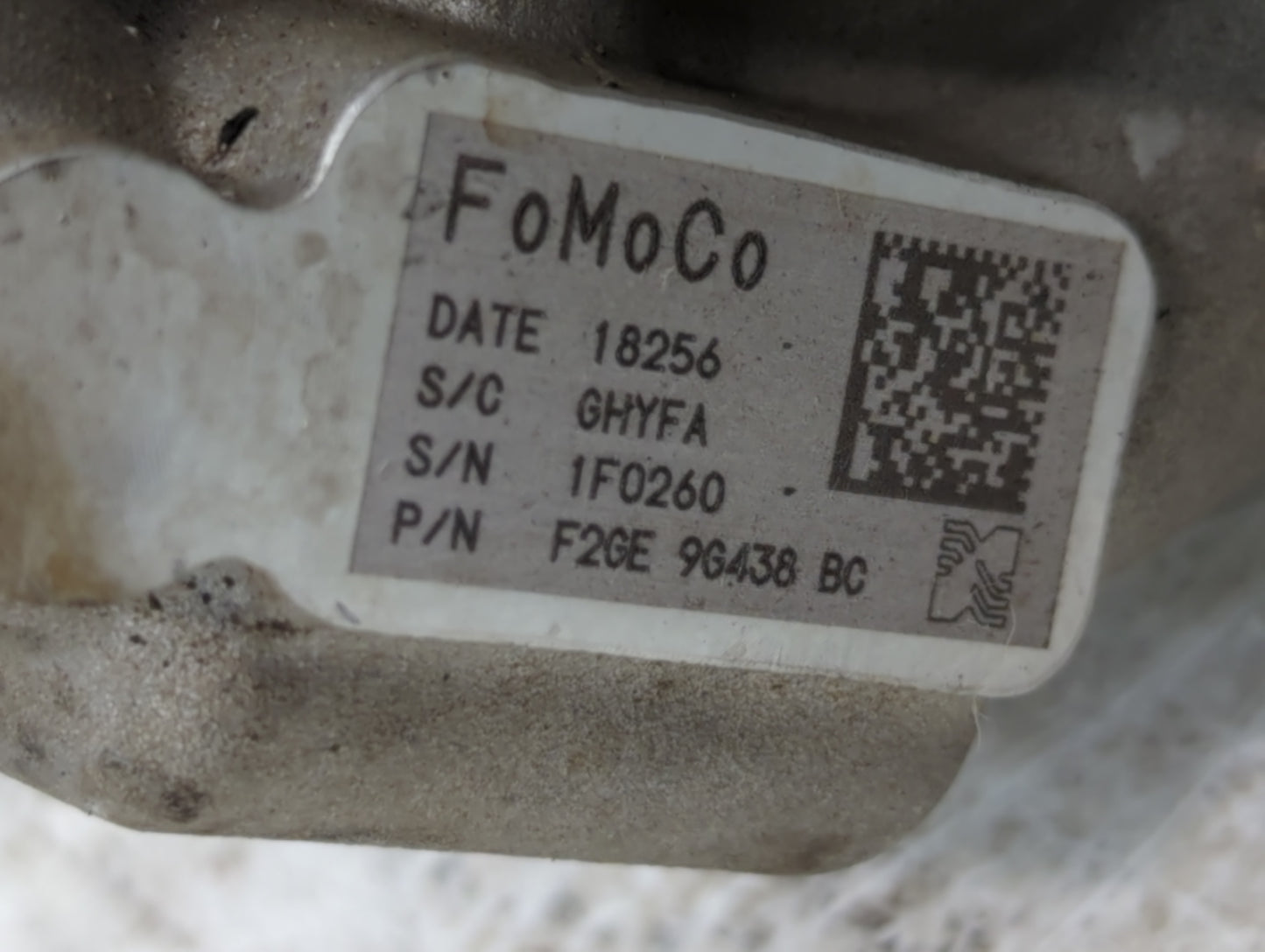 2017 Ford Fusion Turbocharger Turbo Charger Super Charger Supercharger - Oemusedautoparts1.com