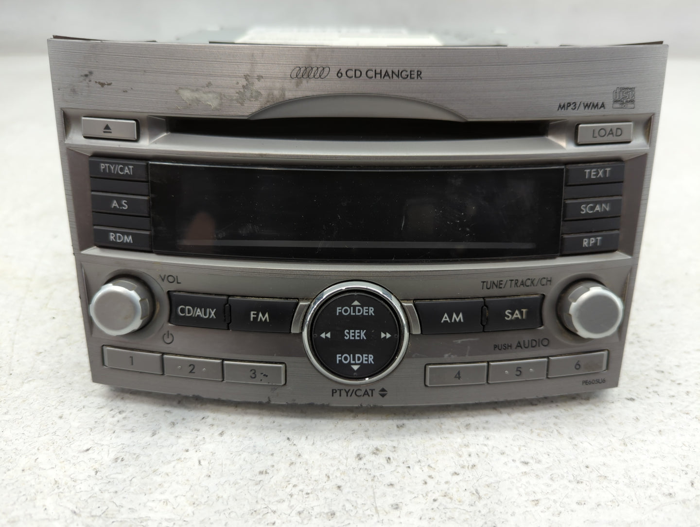2011-2012 Ford Fusion Radio AM FM Cd Player Receiver Replacement P/N:86201AJ60A Fits Fits 2011 2012 OEM Used Auto Parts - Oemusedautoparts1.com