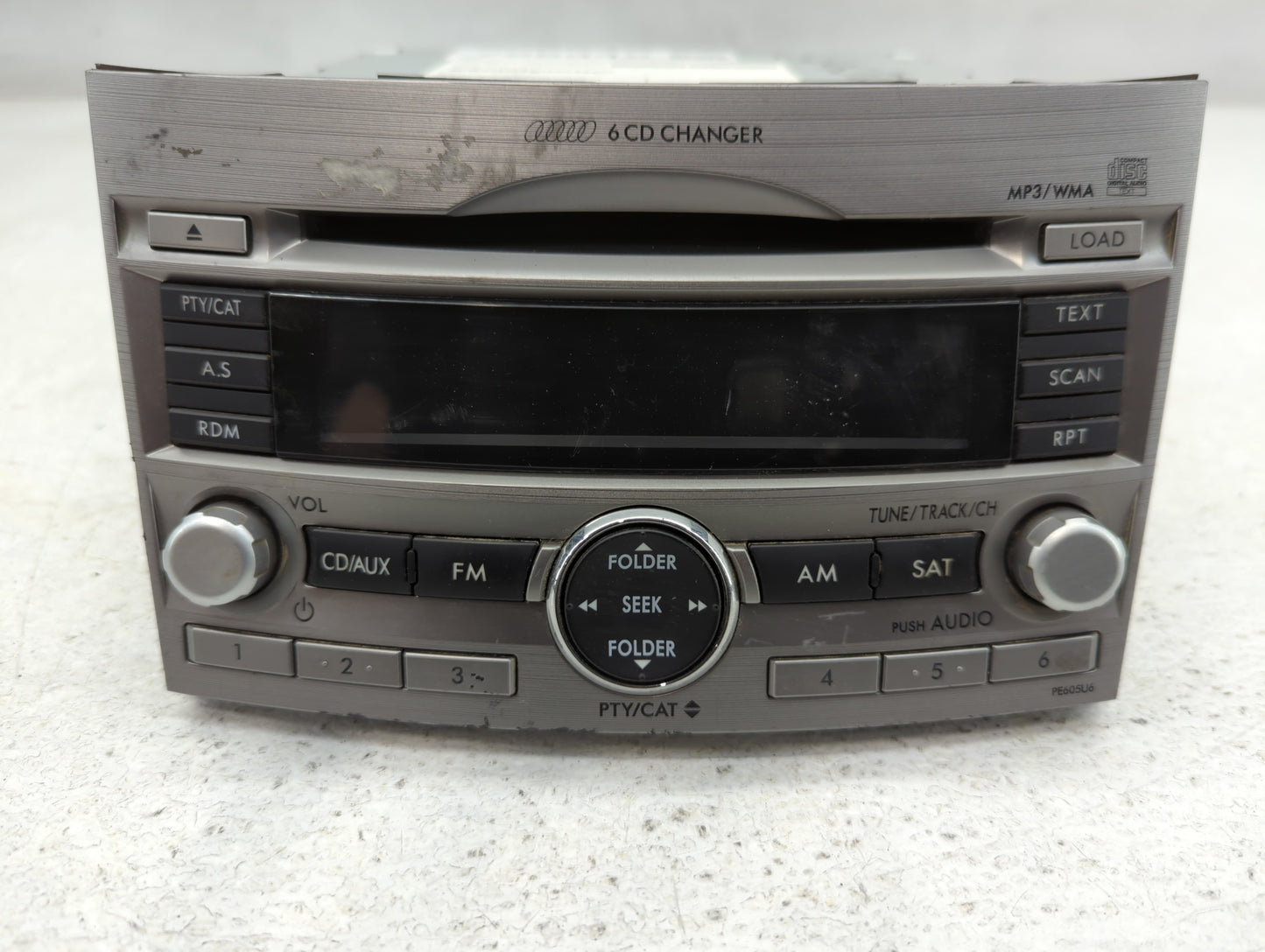 2011-2012 Ford Fusion Radio AM FM Cd Player Receiver Replacement P/N:86201AJ60A Fits Fits 2011 2012 OEM Used Auto Parts - Oemusedautoparts1.com
