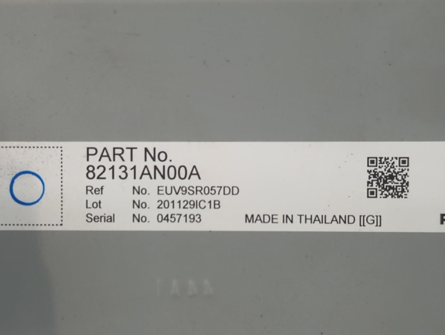2021-2022 Subaru Legacy Radio AM FM Cd Player Receiver Replacement P/N:82131AN00A Fits Fits 2021 2022 OEM Used Auto Parts - Oemusedautoparts1.com