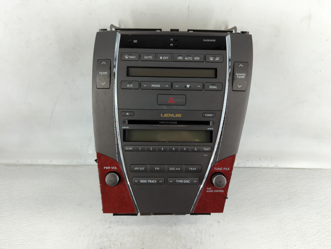 2007-2009 Lexus Es350 Radio AM FM Cd Player Receiver Replacement P/N:86120-33720 Fits Fits 2007 2008 2009 OEM Used Auto Parts