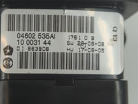2011 Dodge Caravan Master Power Window Switch Replacement Driver Side Left P/N:10 0031 44 04602 535AI Fits Fits 2008 2009 2010 OEM Used Auto Parts - Oemusedautoparts1.com