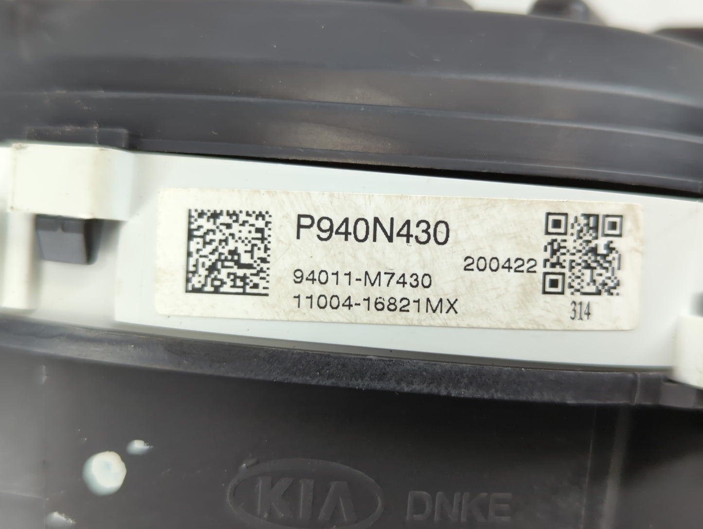 2019-2021 Kia Forte Instrument Cluster Speedometer Gauges P/N:P940N430 94011-M7430 Fits Fits 2019 2020 2021 OEM Used Auto Parts - Oemusedautoparts1.com