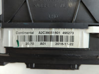 2017 Subaru Legacy Instrument Cluster Speedometer Gauges P/N:495273 A2C39051601 Fits OEM Used Auto Parts - Oemusedautoparts1.com