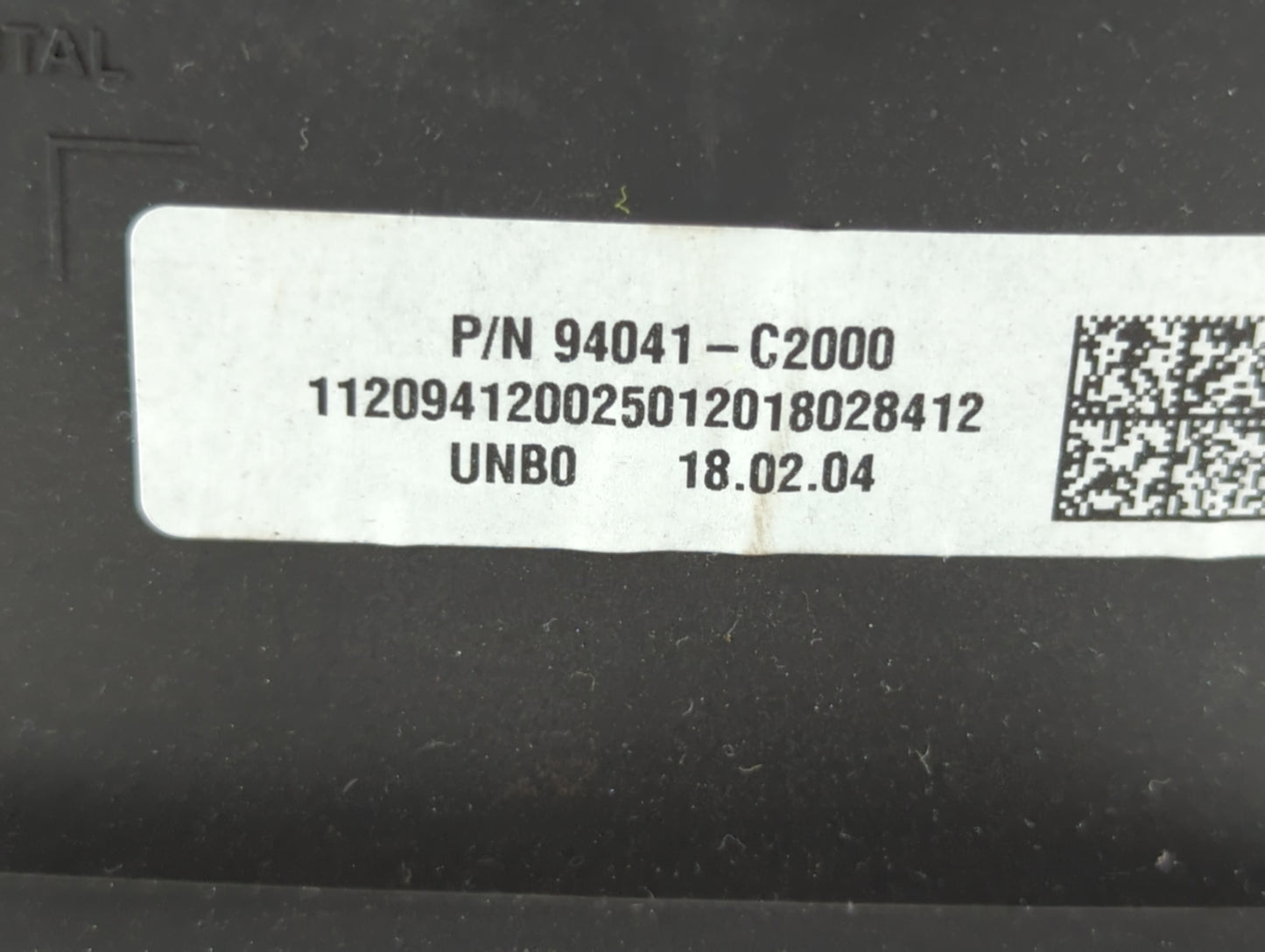 2018 Hyundai Sonata Instrument Cluster Speedometer Gauges P/N:94041-C2000 Fits OEM Used Auto Parts - Oemusedautoparts1.com
