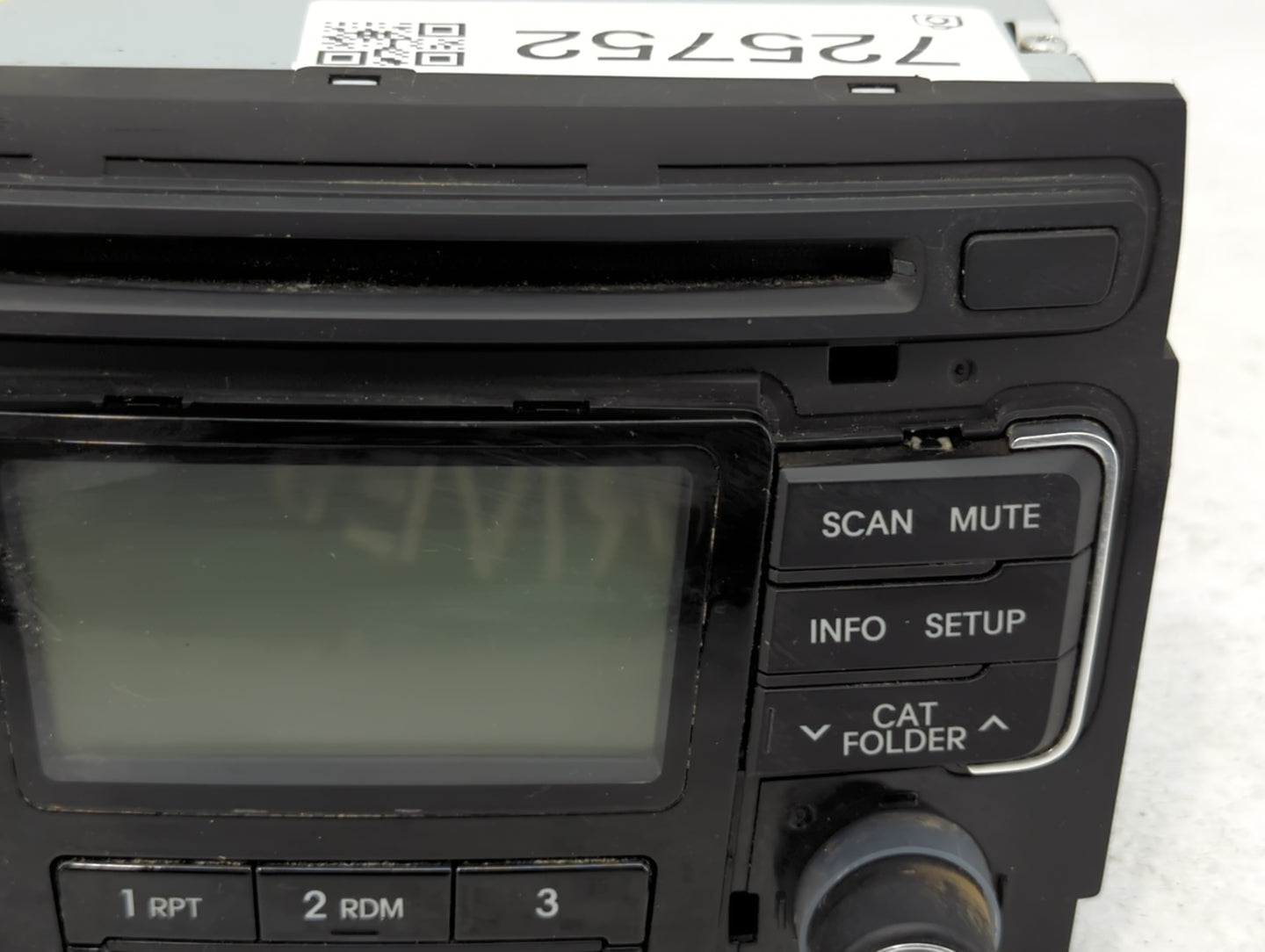 2011 Hyundai Sonata Radio AM FM Cd Player Receiver Replacement P/N:96180-3Q000 Fits OEM Used Auto Parts - Oemusedautoparts1.com