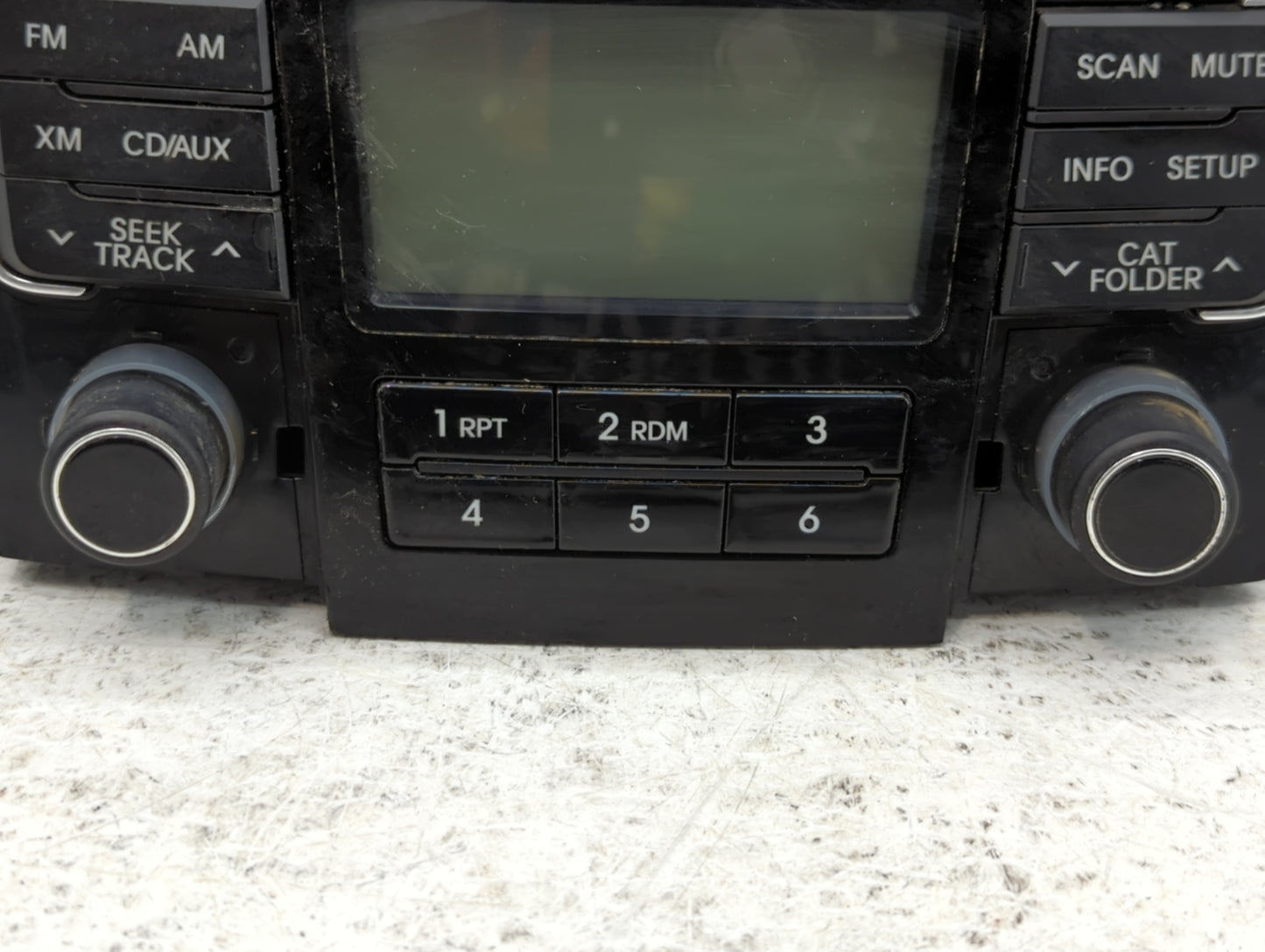 2011 Hyundai Sonata Radio AM FM Cd Player Receiver Replacement P/N:96180-3Q000 Fits OEM Used Auto Parts - Oemusedautoparts1.com