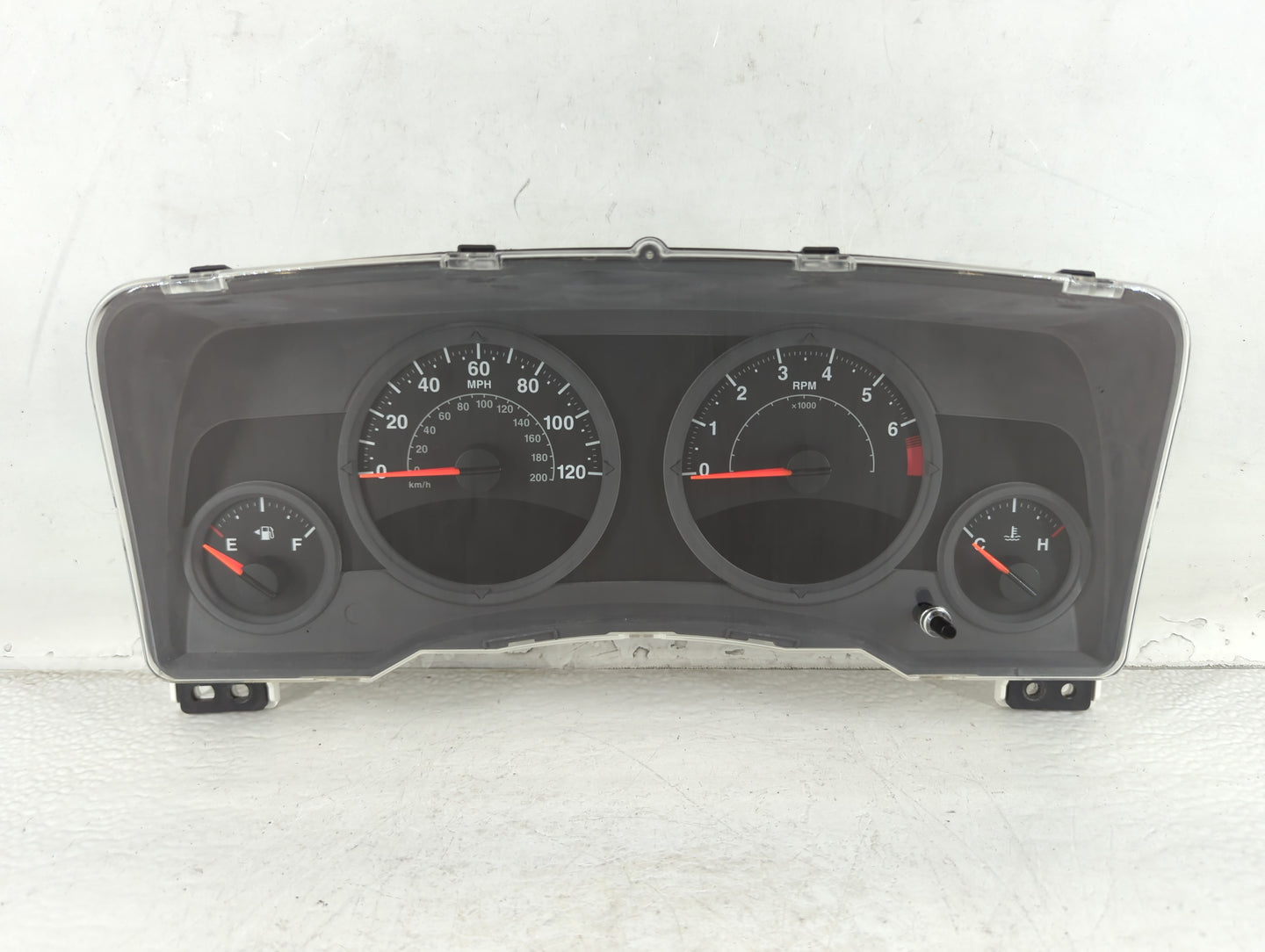 2007 Jeep Patriot Instrument Cluster Speedometer Gauges P/N:CR-0035-004-M0-CF 05107008AF Fits OEM Used Auto Parts - Oemusedautoparts1.com