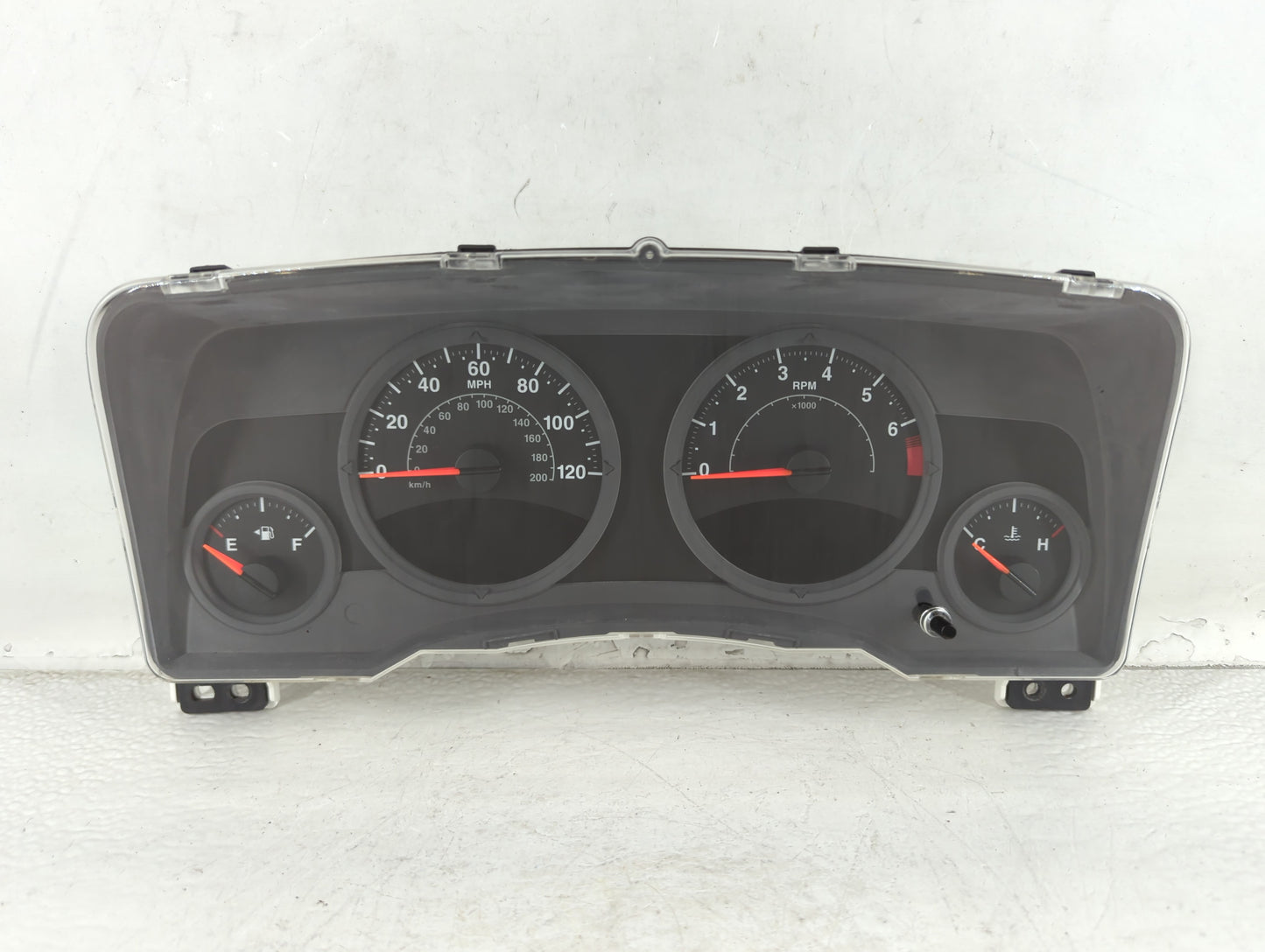 2007 Jeep Patriot Instrument Cluster Speedometer Gauges P/N:CR-0035-004-M0-CF 05107008AF Fits OEM Used Auto Parts - Oemusedautoparts1.com