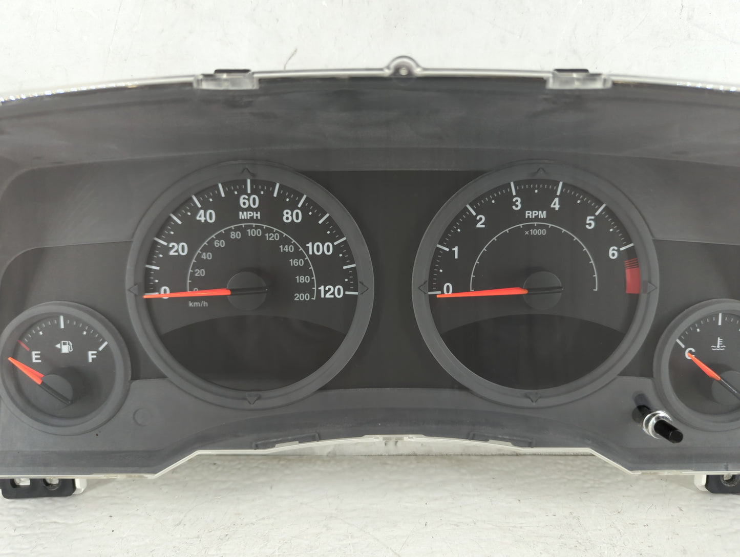 2007 Jeep Patriot Instrument Cluster Speedometer Gauges P/N:CR-0035-004-M0-CF 05107008AF Fits OEM Used Auto Parts - Oemusedautoparts1.com