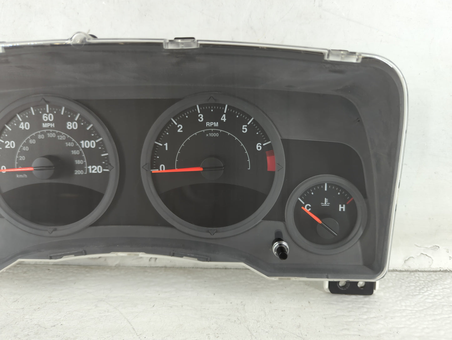 2007 Jeep Patriot Instrument Cluster Speedometer Gauges P/N:CR-0035-004-M0-CF 05107008AF Fits OEM Used Auto Parts - Oemusedautoparts1.com