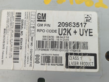 2010-2013 Buick Lacrosse Radio AM FM Cd Player Receiver Replacement P/N:20983517 Fits Fits 2010 2011 2012 2013 OEM Used Auto Parts