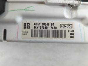 2006-2007 Ford Fusion Instrument Cluster Speedometer Gauges P/N:6E5T-10849-BG 6E5T-10849-BG,6E5T-10849-BF Fits Fits 2006 2007 OEM Used Auto Parts