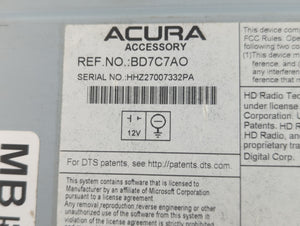 2015-2018 Acura Tlx Radio AM FM Cd Player Receiver Replacement P/N:39540-TZ3-A610-M1 Fits Fits 2015 2016 2017 2018 OEM Used Auto Parts