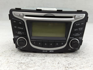 2012-2014 Hyundai Accent Radio AM FM Cd Player Receiver Replacement P/N:96170-1R1004X Fits Fits 2012 2013 2014 OEM Used Auto Parts