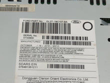 2017-2018 Ford F-150 Radio AM FM Cd Player Receiver Replacement P/N:GL3T-19C107-BA Fits Fits 2017 2018 OEM Used Auto Parts