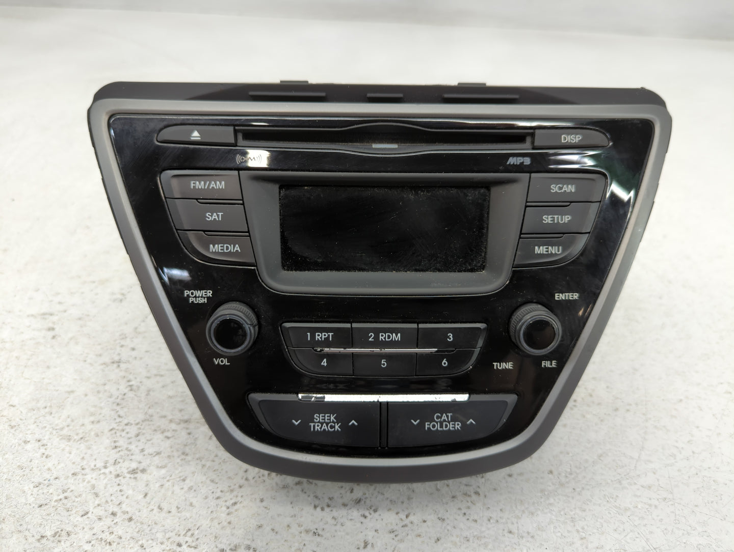 2014-2016 Hyundai Elantra Radio AM FM Cd Player Receiver Replacement P/N:96170-3X156GU Fits Fits 2014 2015 2016 OEM Used Auto Parts - Oemusedautoparts1.com