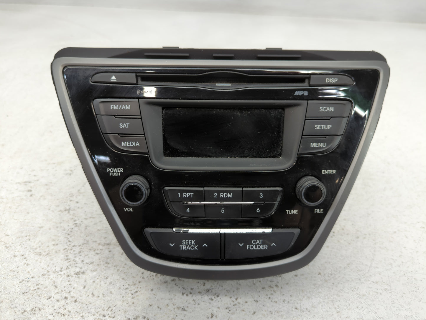 2014-2016 Hyundai Elantra Radio AM FM Cd Player Receiver Replacement P/N:96170-3X156GU Fits Fits 2014 2015 2016 OEM Used Auto Parts - Oemusedautoparts1.com