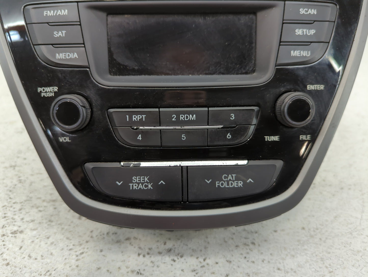 2014-2016 Hyundai Elantra Radio AM FM Cd Player Receiver Replacement P/N:96170-3X156GU Fits Fits 2014 2015 2016 OEM Used Auto Parts - Oemusedautoparts1.com