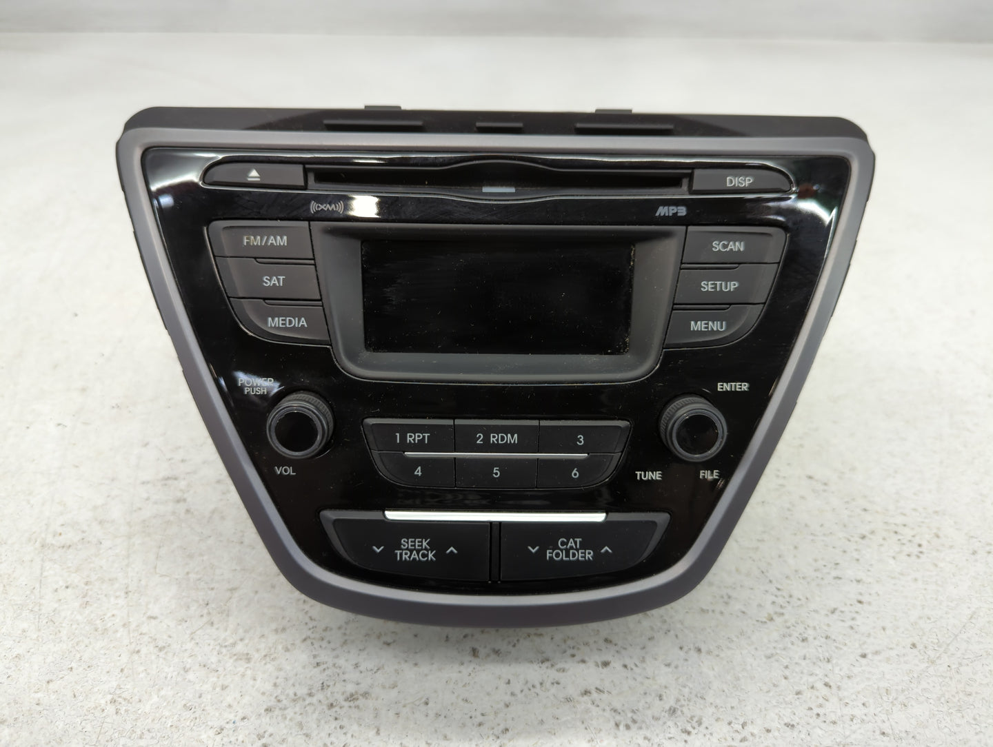 2014-2015 Hyundai Elantra Radio AM FM Cd Player Receiver Replacement P/N:96170-3X165GU Fits Fits 2014 2015 OEM Used Auto Parts - Oemusedautoparts1.com