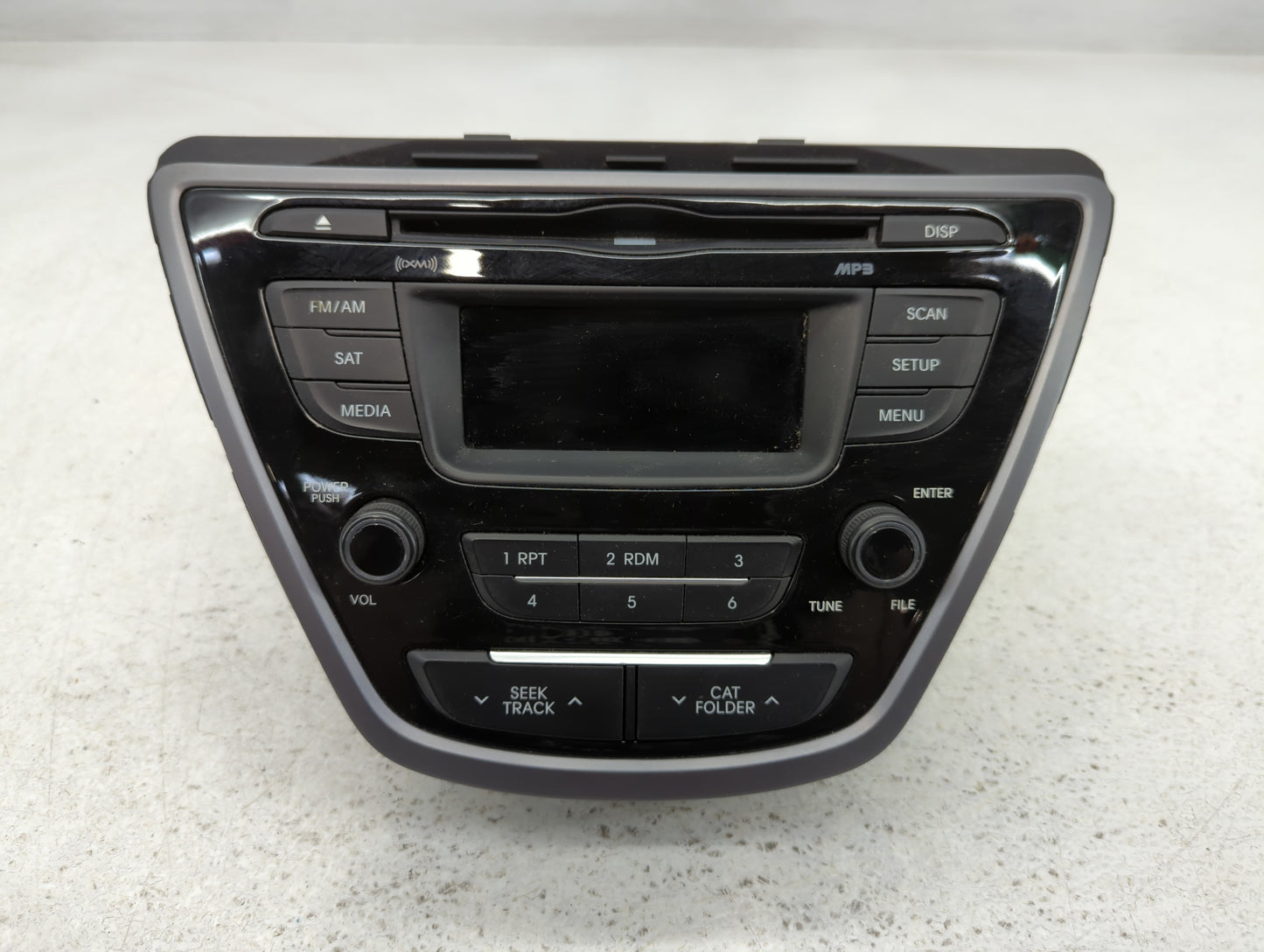 2014-2015 Hyundai Elantra Radio AM FM Cd Player Receiver Replacement P/N:96170-3X165GU Fits Fits 2014 2015 OEM Used Auto Parts - Oemusedautoparts1.com