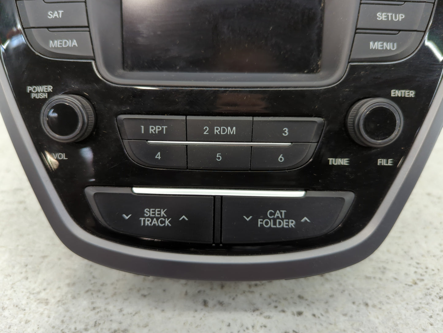 2014-2015 Hyundai Elantra Radio AM FM Cd Player Receiver Replacement P/N:96170-3X165GU Fits Fits 2014 2015 OEM Used Auto Parts - Oemusedautoparts1.com