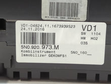 2017-2018 Volkswagen Tiguan Instrument Cluster Speedometer Gauges P/N:1673939523 5N0 920 973 M Fits Fits 2017 2018 OEM Used Auto Parts