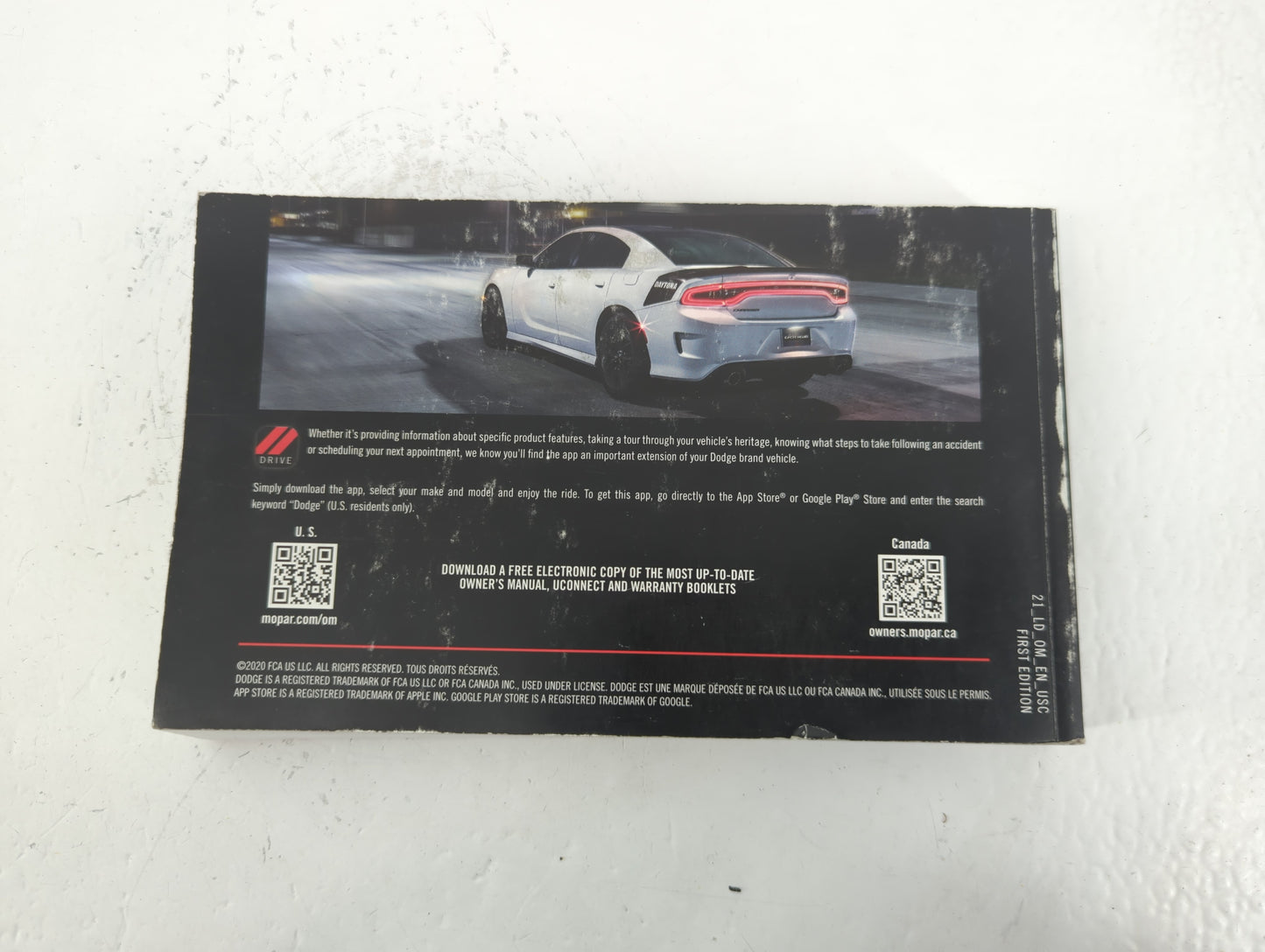 2021 Dodge Charger Owners Manual Book Guide P/N:21_LD_0M_EN_USC OEM Used Auto Parts - Oemusedautoparts1.com
