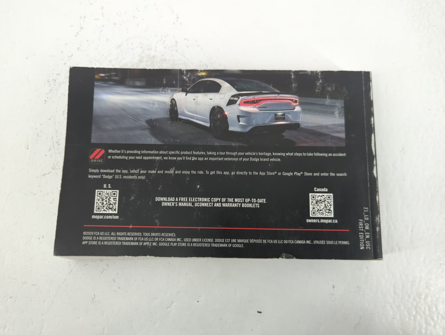 2021 Dodge Charger Owners Manual Book Guide P/N:21_LD_0M_EN_USC OEM Used Auto Parts - Oemusedautoparts1.com