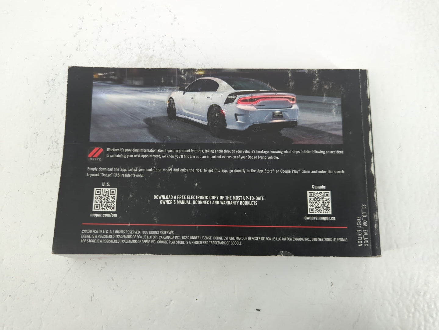 2021 Dodge Charger Owners Manual Book Guide P/N:21_LD_0M_EN_USC OEM Used Auto Parts - Oemusedautoparts1.com