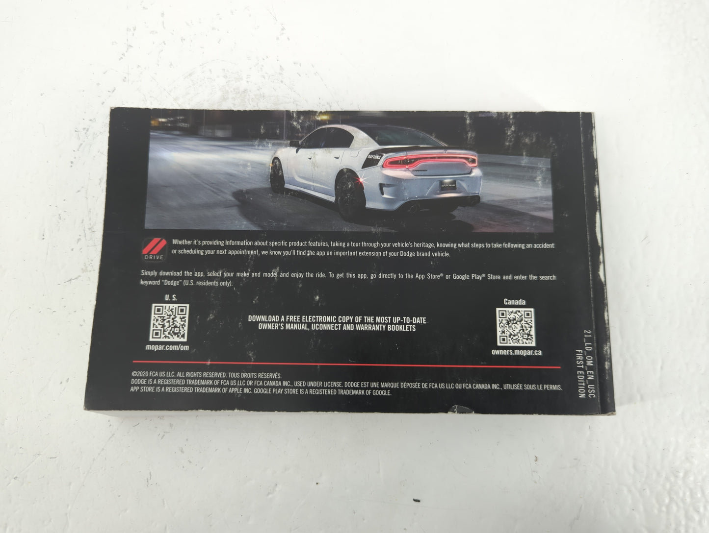 2021 Dodge Charger Owners Manual Book Guide P/N:21_LD_0M_EN_USC OEM Used Auto Parts - Oemusedautoparts1.com