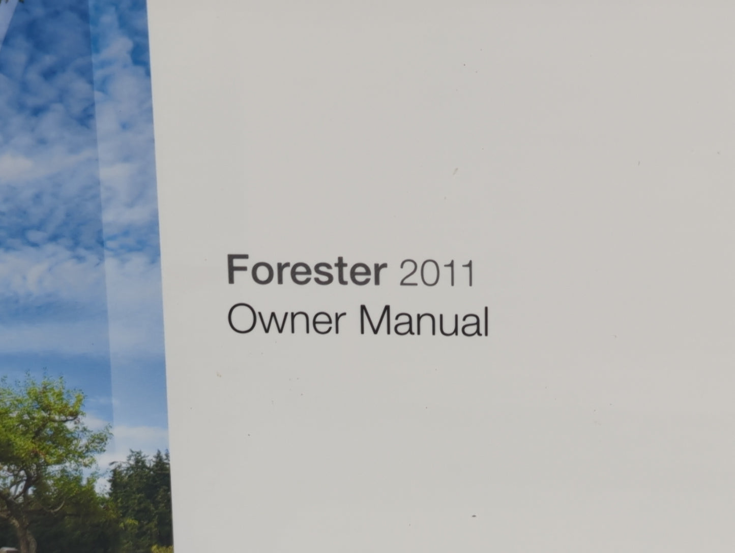 2011 Subaru Forester Owners Manual Book Guide P/N:MSA5M1103A OEM Used Auto Parts - Oemusedautoparts1.com