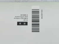 2011 Subaru Forester Owners Manual Book Guide P/N:MSA5M1103A OEM Used Auto Parts - Oemusedautoparts1.com