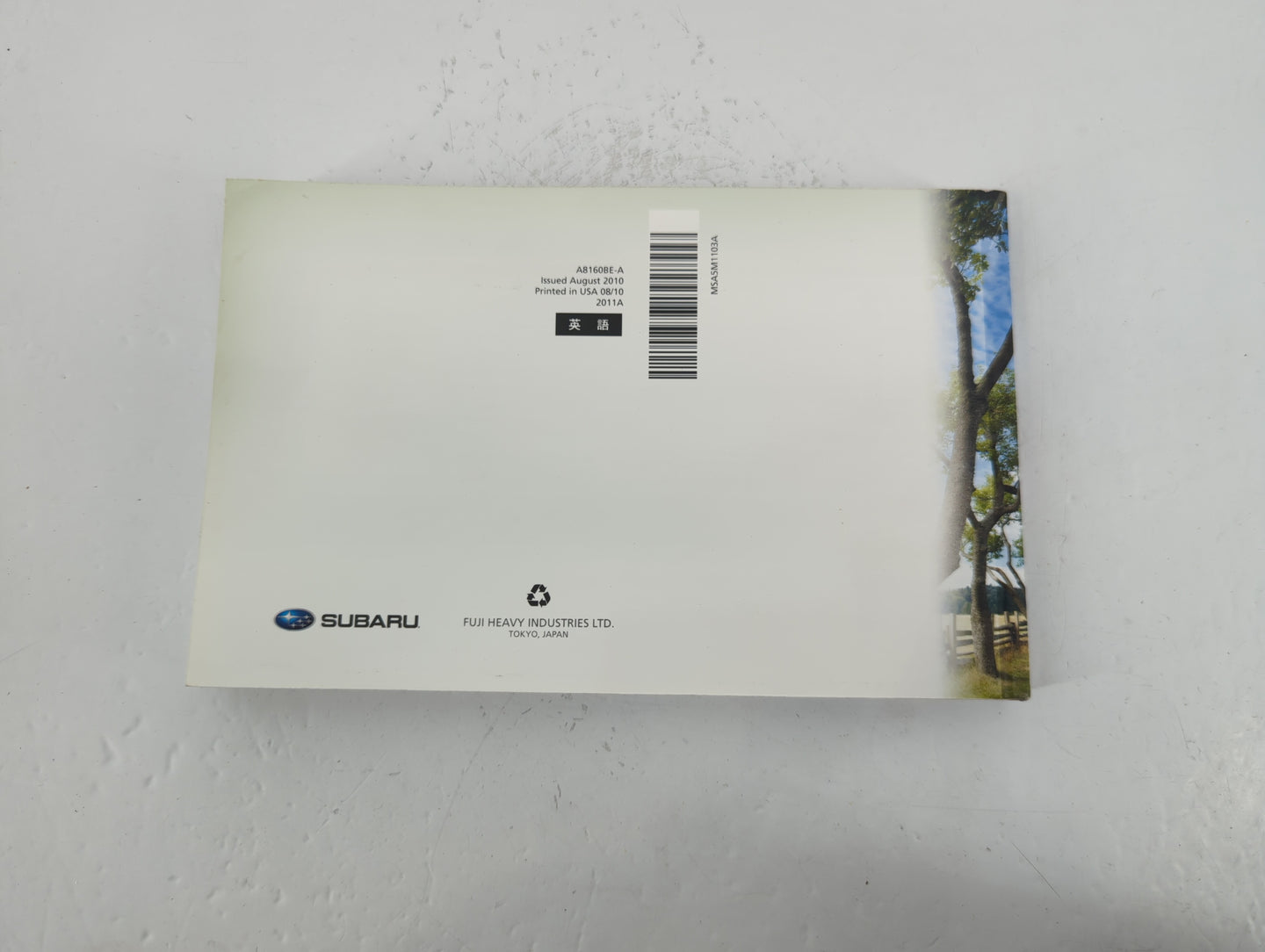 2011 Subaru Forester Owners Manual Book Guide P/N:MSA5M1103A OEM Used Auto Parts - Oemusedautoparts1.com