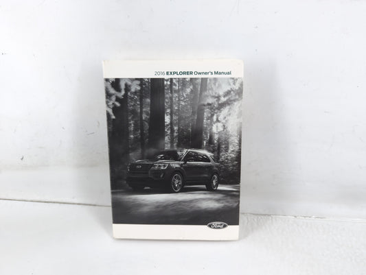 2016 Ford Explorer Owners Manual Book Guide P/N:GL2J 19A321 AB OEM Used Auto Parts - Oemusedautoparts1.com
