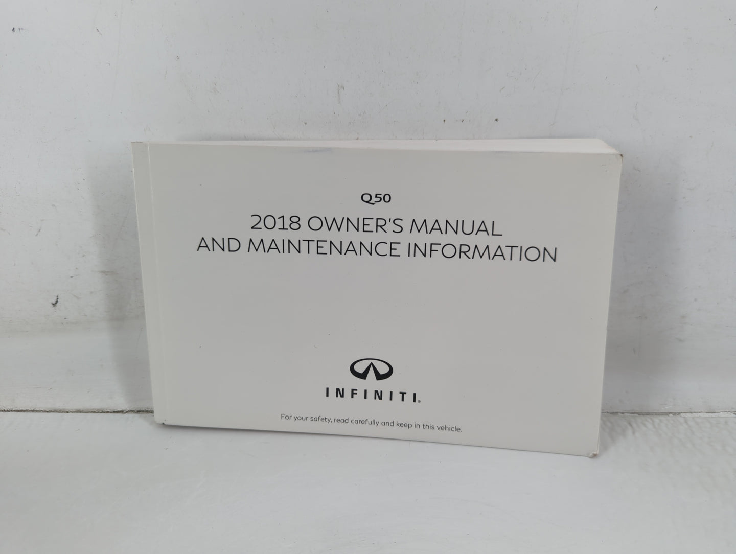 2018 Infiniti Q50 Owners Manual Book Guide P/N:OM18E0 0V37U0 OEM Used Auto Parts - Oemusedautoparts1.com